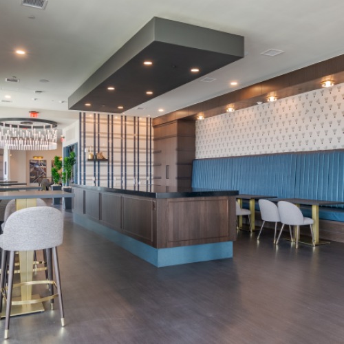 Expansive Rooftop Terrace with Panoramic City Skyline Views